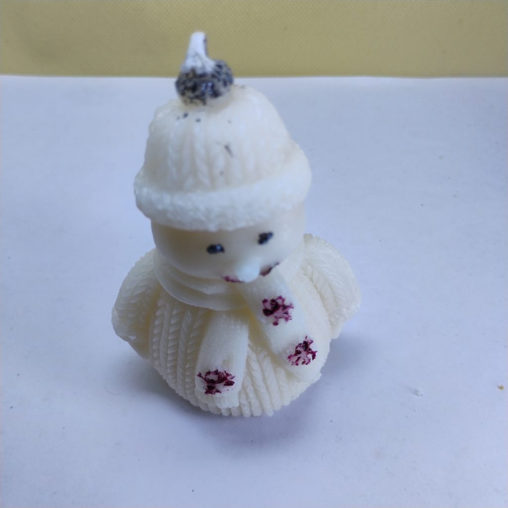 Snowman candle