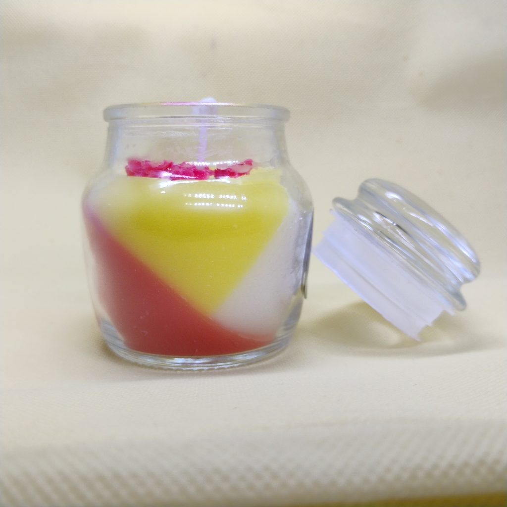 Mix colour jar (jar candle)