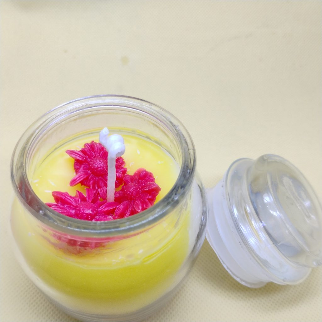 Mix colour jar (jar candle)