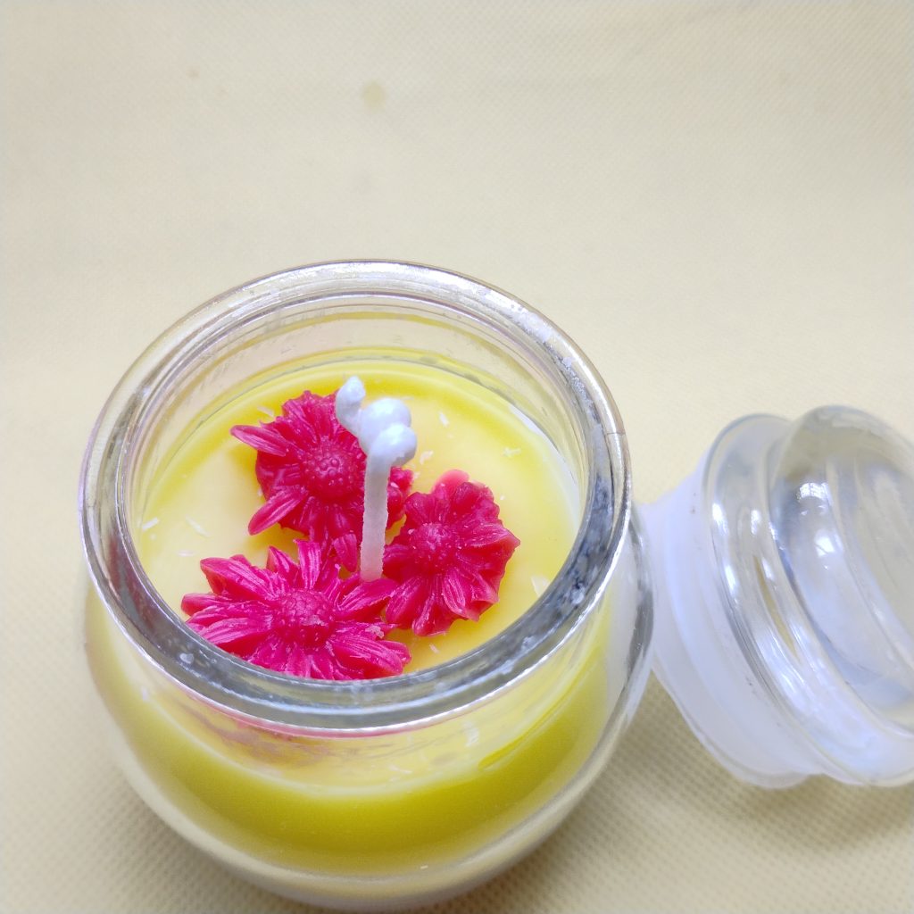 Mix colour jar (jar candle)