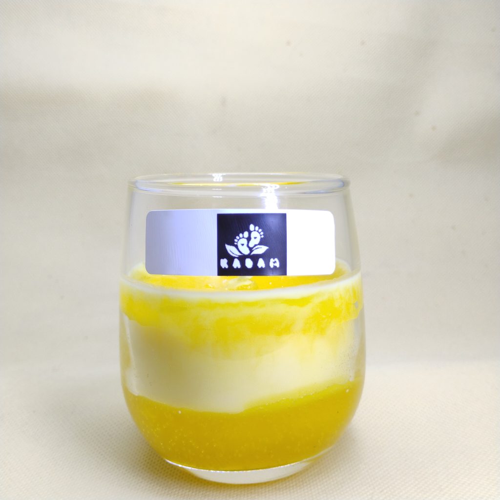 Mango milk shake (glass candle)